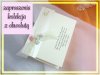 zaproszenia, podzi�kowania dla Rodzic�w